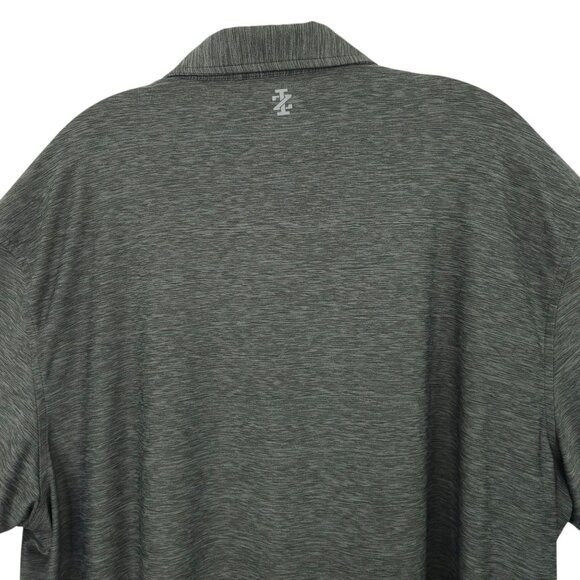 Izod Golf Stretch Polo Shirt Mens XXL Performance Lightweight Gray Short Sleeve - Picture 11 of 16